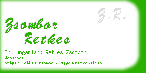 zsombor retkes business card